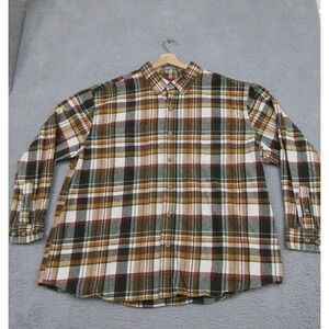 Ridgecut Shirt Shacket Mens 3XL Tan Plaid Flannel Toughwear Heavyweight Outdoor